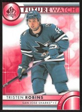 2023-24 UD SP Authentic Tristen Robins 139 Future Watch Limited Red RC