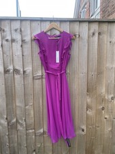 Roman Pink Frill Detail Dress - UK 12
