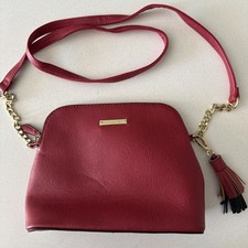 Steve Madden Purse Crossbody Red Clean Gold Accents Madden Girl