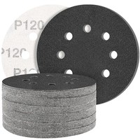 Siliciumcarbid Schleifpapier 125Mm 120 KöRnung Nass Trocken 50 StüCk Auto Metall