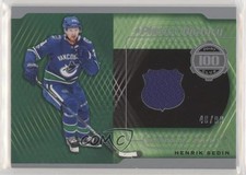 2020 Upper Deck SP Game Used Piece of History 40/99 Henrik Sedin #100-HS HOF a2k