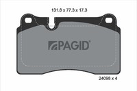 Pagid Bremsbelagsatz Scheibenbremse T1499N FüR VW Touareg 7LA 7L6 7L7 7P5 7P6