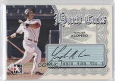 2011 ITG Heroes and Prospects Hard Cuts Silver /24 Yonder Alonso #HC-YA Auto 1a3