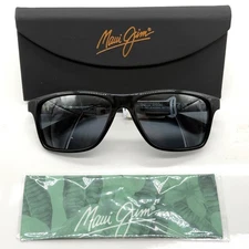Maui Jim Onshore MJ 798 02 Gloss Black Frame Gray Polarized Sunglasses