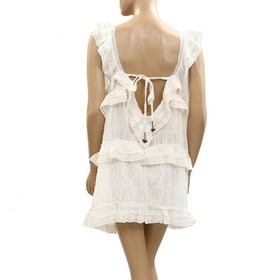 Intimately Free People Tiered And True Romper Pull On Lace Ruffled L NWT 285653