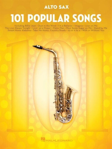 Thumbnail - 101 Popular Songs - Alto Saxophone By Hal Leonard Corp