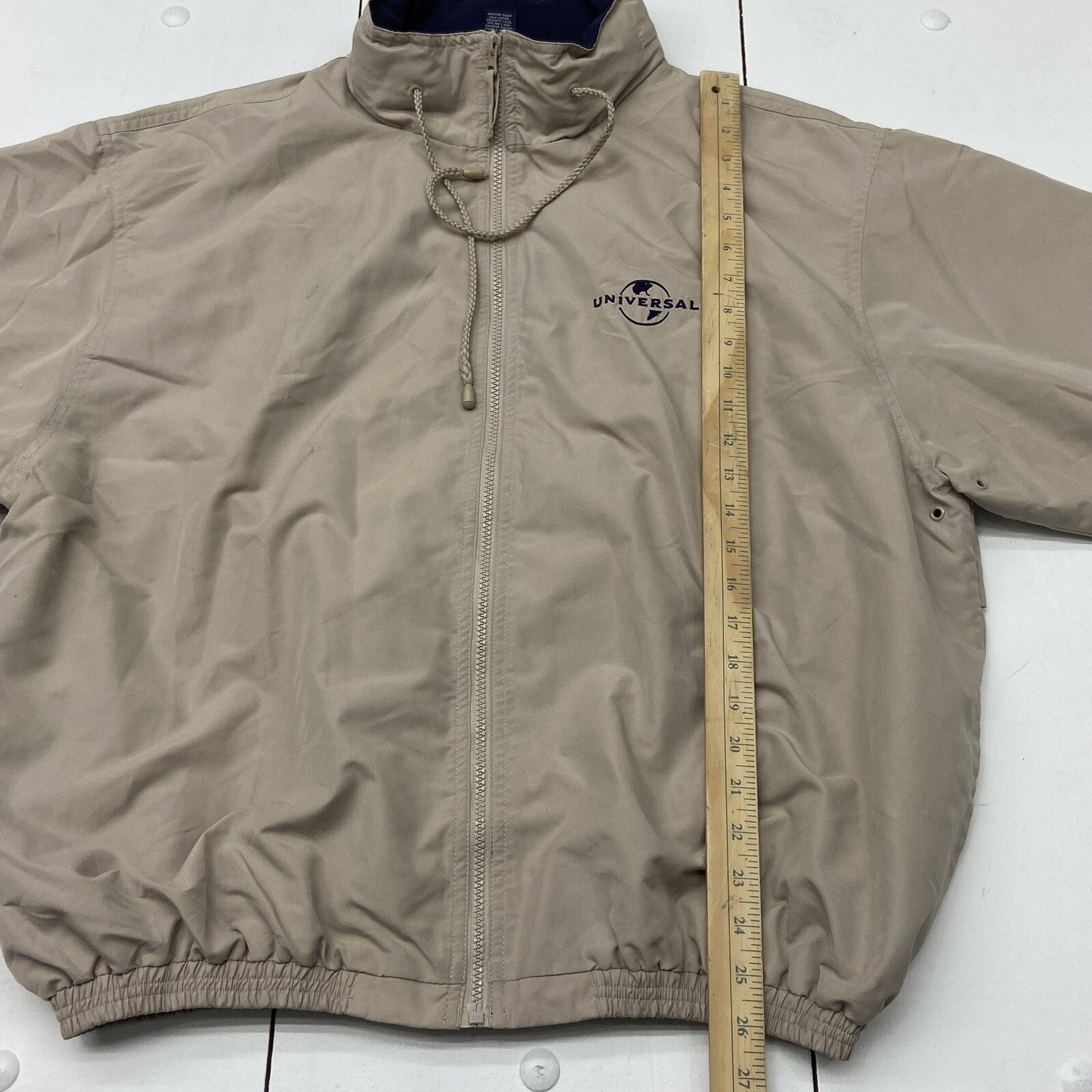 Universal Studios Beige Zip Up Basic Vented Jacke… - image 4