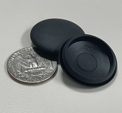A Pair 2x New OEM GM Black Rubber 1'' Access Hole Floor Door Plug Cover 13500937