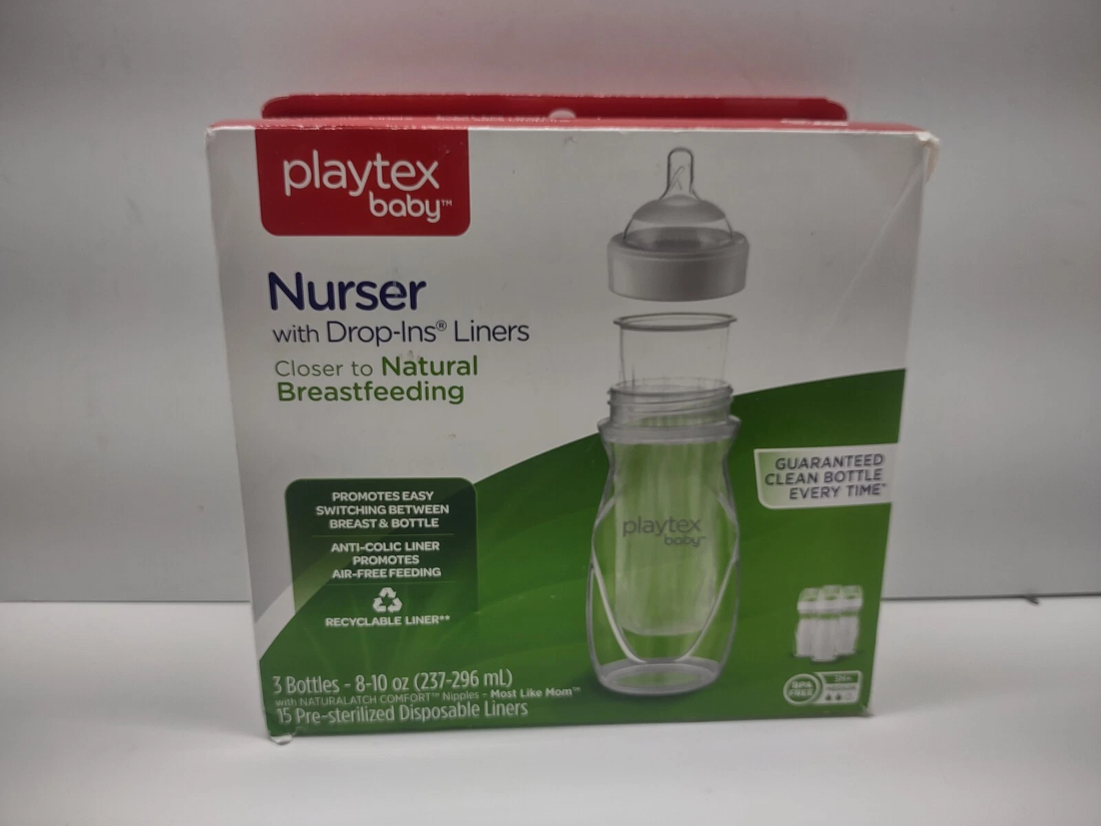 Playtex Baby Nurser Bottles Set - 3 Pieces