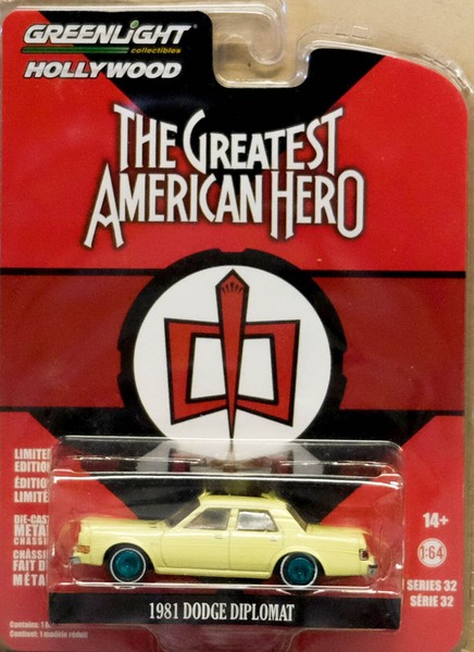 Dodge Diplomat The Greatest American Hero Green Machine 1:64 Greenlight 44920-image