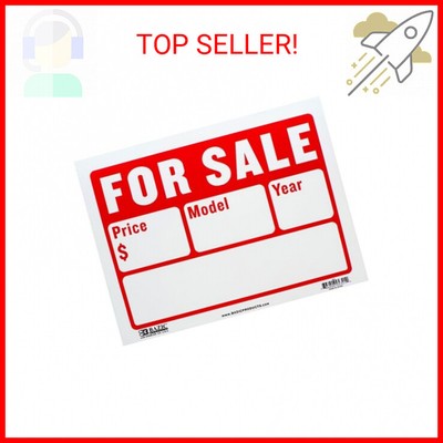 Plastic''for Sale'' Sign Board (Size: 9'' x 12'', 2 Lines, Pack of 2) Retail Store/C