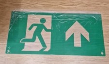 Transparent Fire Exit Sign, Ideal For Light Box