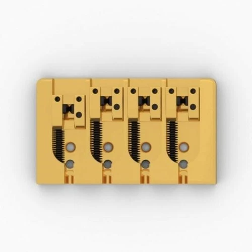 NEW Hipshot 4-String A Style Brass Bass Bridge, GOLD - CHOOSE YOUR SPACING!
