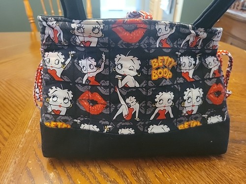 Betty Boop Pattern Purse Tote Handbag Purse - Picture 7 of 10