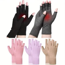 5 Pairs Finger Compression Gloves Unisex Hand Support Gloves for Carpal Tunnel