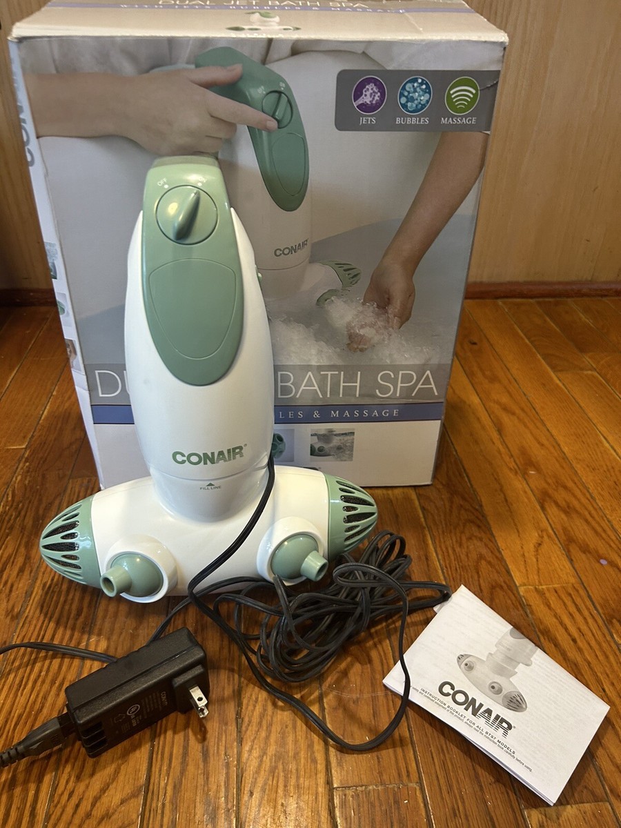Conair Dual Jet Bath Spa BTS7K Portable Bath Spa w Jets Bubbles