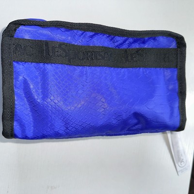 LeSportSac ''Sapphire Python'' Blue Cosmetics Boxed Travel Pouch