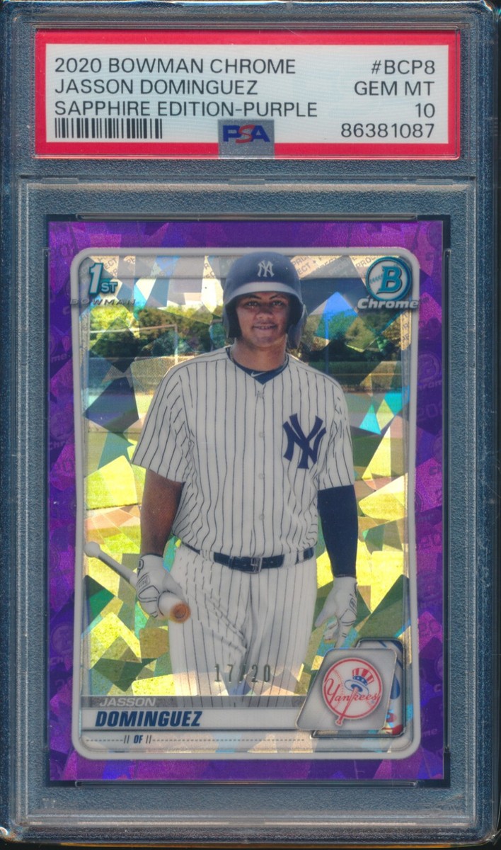 その他 Jasson Dominguez Bowman 2020 PSA10 JASSON DOMINGUEZ PSA 10 BOWMAN CHROME PRIZM ROOKIE CARD