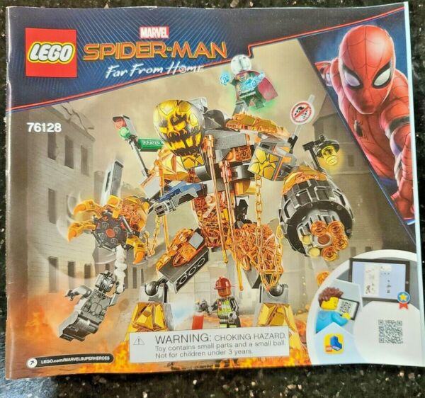 Lego Instruction Manual 76128 Spider Man Far From Home no bricks