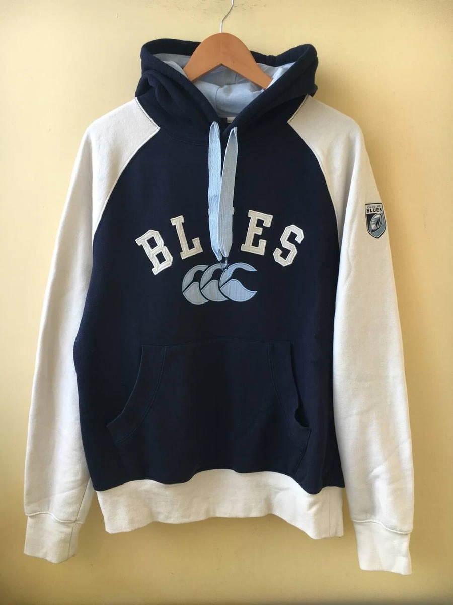 Cardiff Blues Canterbury big logo rugby hoodie. Size M