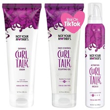 Not Your Mother's Curl Talk Defining Cream Frizz Control Styling Gel Curl A...