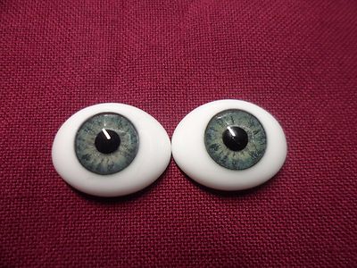20 MM CC04 Green Grey  Glass Pabol  Doll EyesFAST SHIPPING TO USA