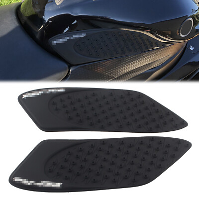 2Pcs Tank Traction Pad Side Gas Knee Grip Protector Für Yamaha R6 2006-07 Black