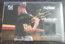 2012 Onyx Platinum Prospects Game-Used Materials Silver Ink Jameson Taillon Auto