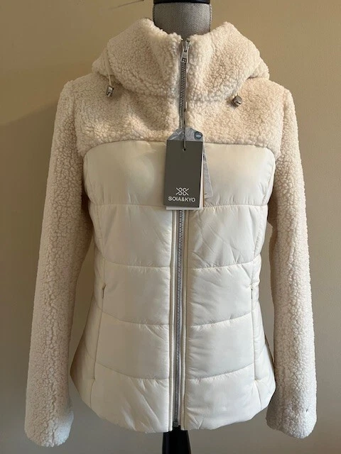 OFF WHITE GIACCA CON CAPPUCCIO SOIA 7 KYO LILIANE N TAGLIA SMALL BIANCO SPORCO