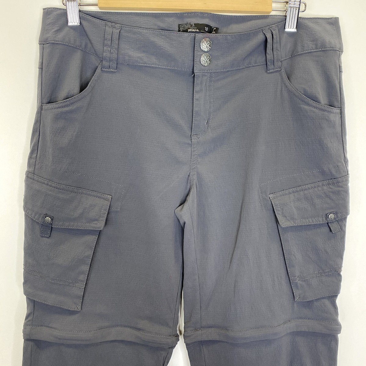 Pantalon de randonnée modulable 2 en 1 femme – MT 100 - Gris Carbone