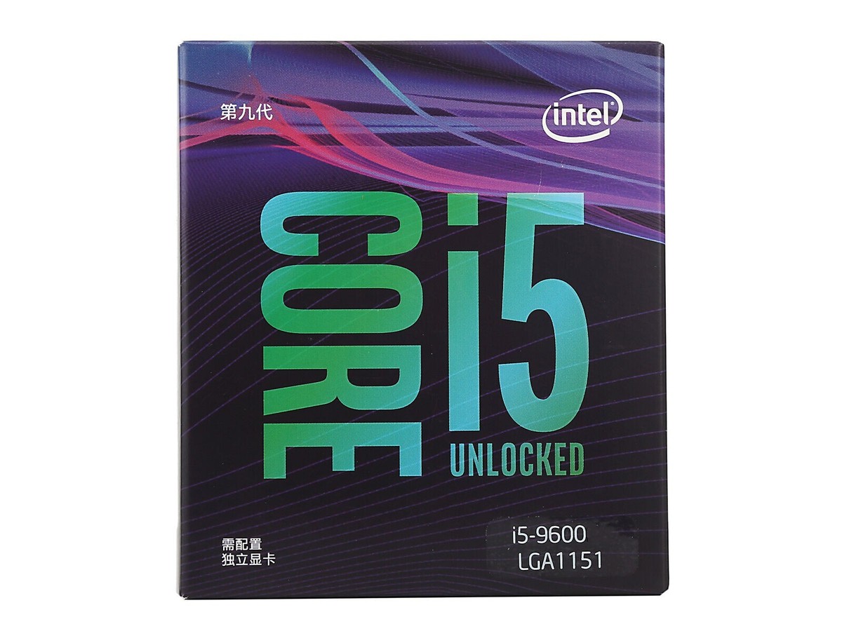 Core Intel 1151 LGA CPU i5-9600 Core Intel CPU i5-9600 Desktop FCLGA1151 Skt. SRF4H 9M 3.1GHz CPU