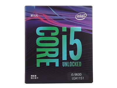 NEW Intel Core i5-9600 3.10GHz 6-Core Desktop LGA 1151 SRF4H CPU Processor BOX