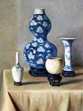 Vases H. Vos jug bottle Accent Tile Mural Kitchen Wall Backsplash Marble Ceramic