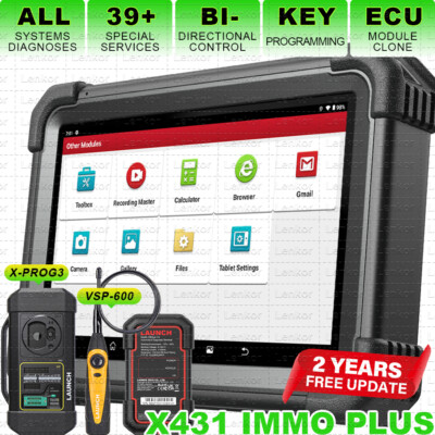 Launch X431 IMMO PLUS PRO 5 Key Programming Tool Full System Diagnostic Scanner