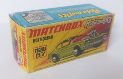 Matchbox Superfast #67b 1:59 Ford Hot Rocker grün Repro ''J'' Box Rola-Matics