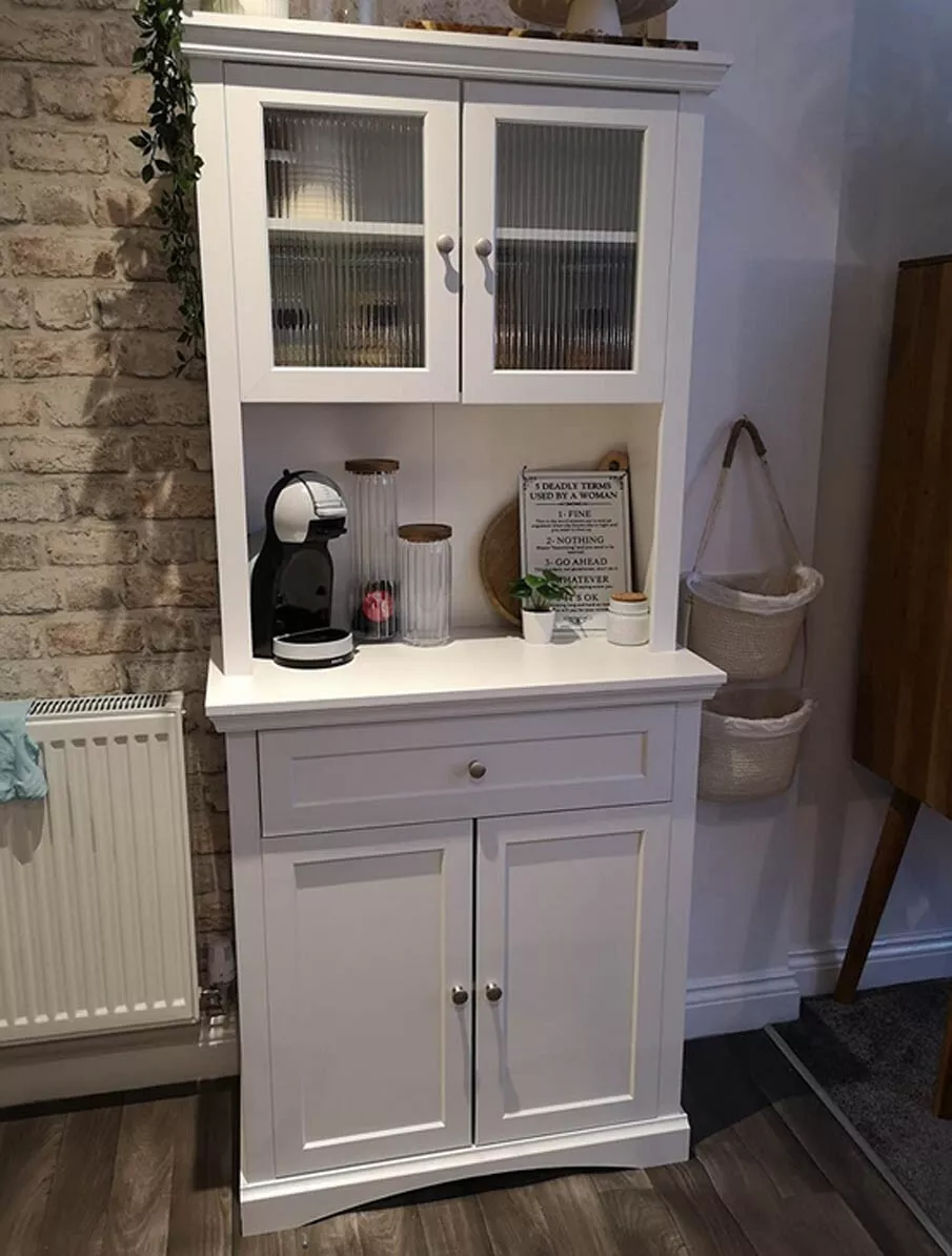Tall on sale kitchen hutch