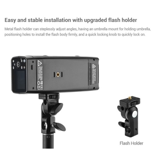 Godox AD200 Pro TTL Studioblitzgerät + Lampenhalter +140cm Softbox +C Ständer - Bild 4 von 12