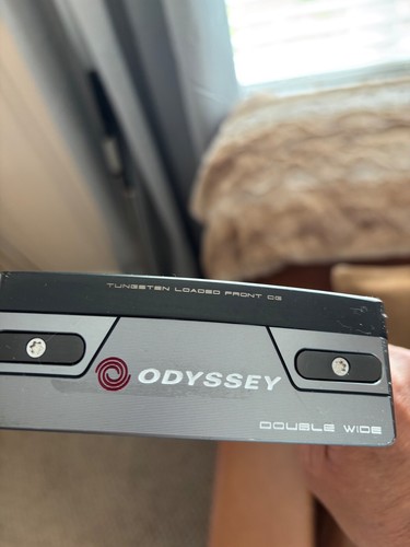 Odyssey Tri Hot 5K Doublewide Putter, 35” Stroke Lab Super Stroke Rh + Cover - Picture 2 of 9