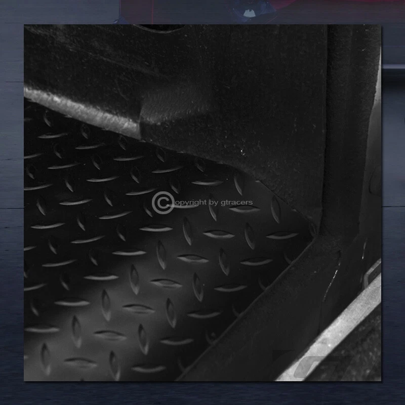 For 1994-2000 Chevy/GMC C10 CK 6.5' Blk Rubber Diamond Truck Bed Floor Mat Liner — 第 3/4 张图片