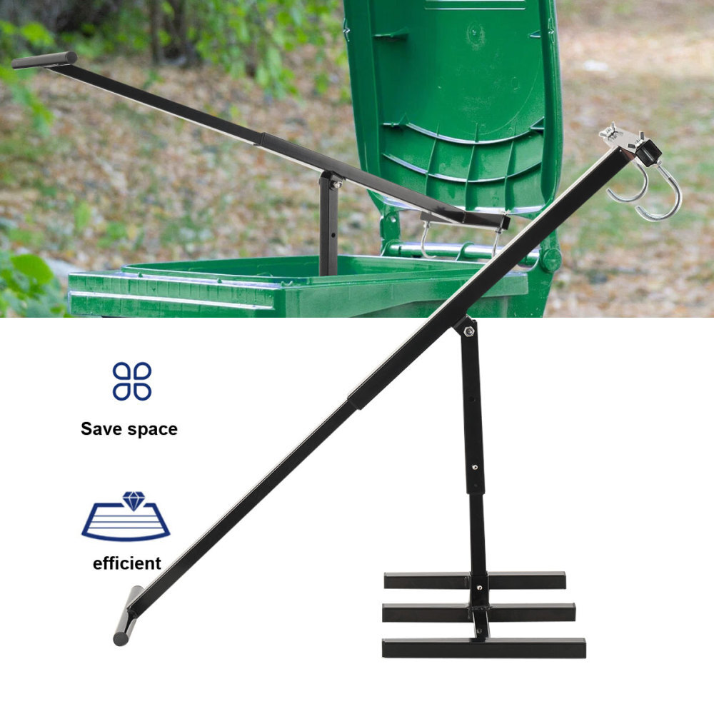 Iron Manual Trash Compactor Waste Garbage Can Compaction Tool for Wheelie Bin