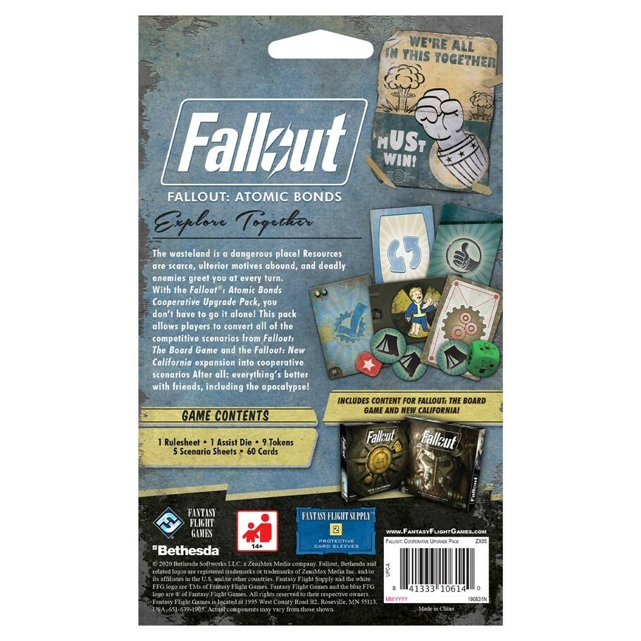 Fallout Board Game: Atomic Bonds Expansion Set by Fantasy Flight Games FFGZX05