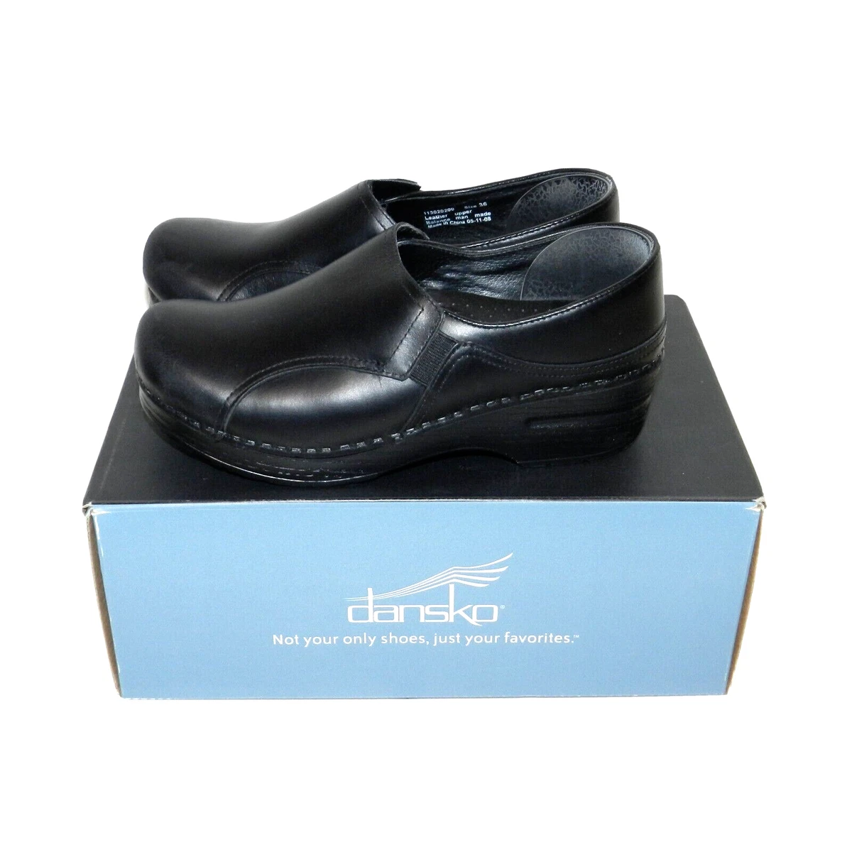 Dansko black best sale box