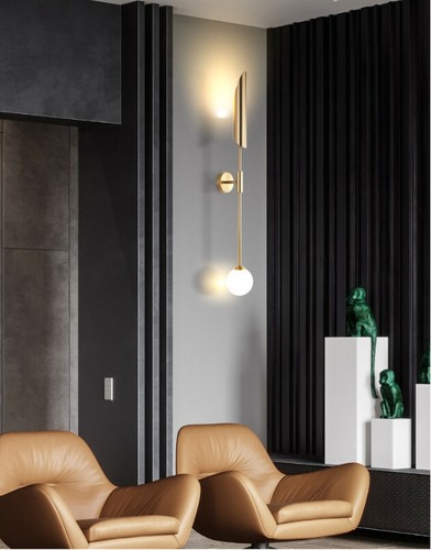 Modern Metal Wall Light Living Room Dining Room Bedroom Lighting Art Wall Lamp - Picture 6 of 14