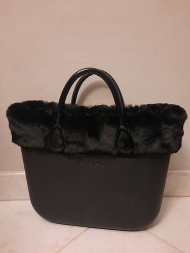 borsa o bag nera standard con pelliccia tutto originale | eBay
