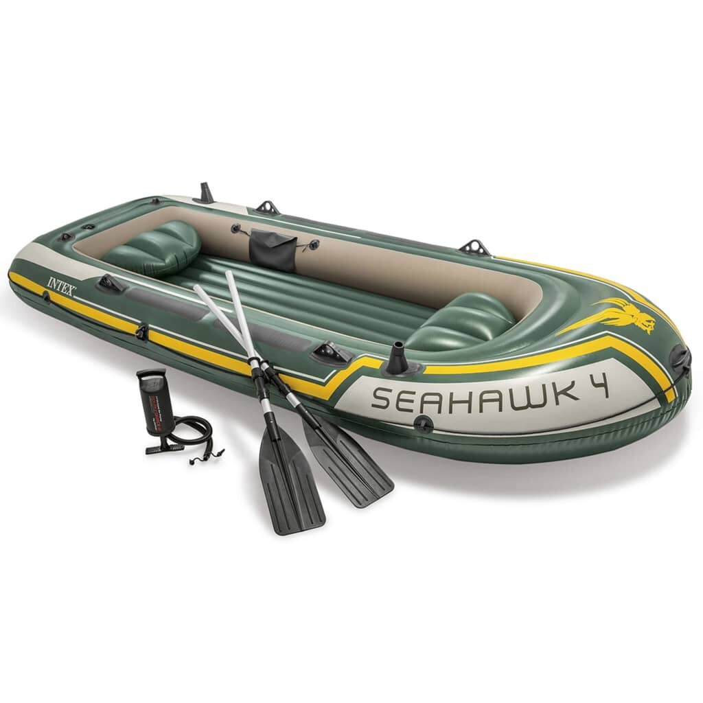 Intex Barca Hinchable Seahawk Remos Y Bomba De Inflado 5 Personas Multimodelo