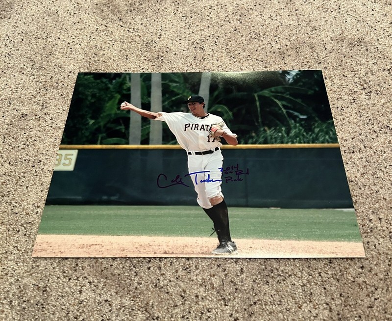 Cole Tucker Autograph Signed 11x14 Photo w/ 2014 1st Round Pick Inscrip. Pirates