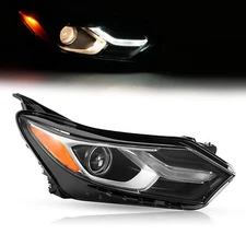 Right Projector Headlight w/LED DRL For Chevy Equinox 2018-2020 Halogen W/Bulb