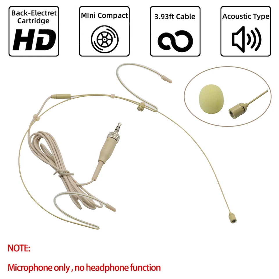 Headset Microphone for Sennheiser ew100 sk100 G2 G3 G4 Wireless earset microfone - Image 2 of 4