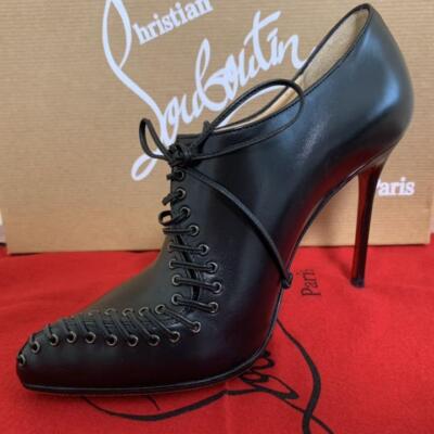 Christian Louboutin Lace up Short Boots Bootie 34 Women from JP | eBay