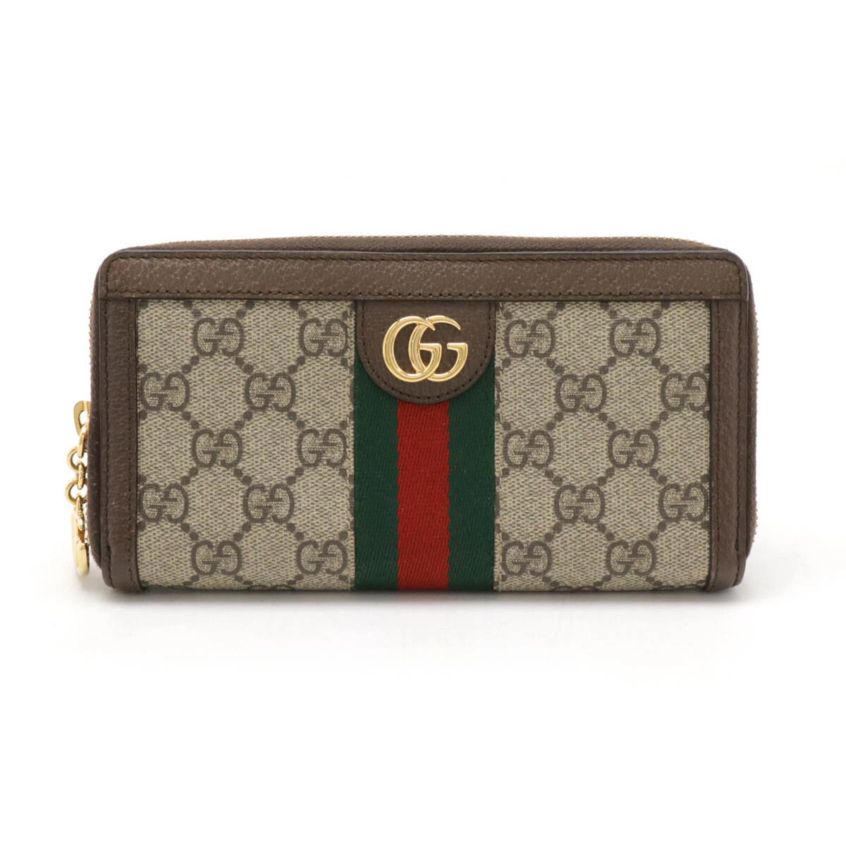 Portefeuille GUCCI Ophidia GG Supreme zippé autour fermeture éclair ronde portefeuille long #22520481